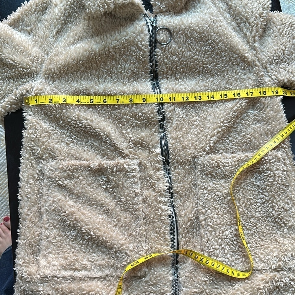 Steve Madden teddy bear jacket zip front jacket. - Picture 5 of 9